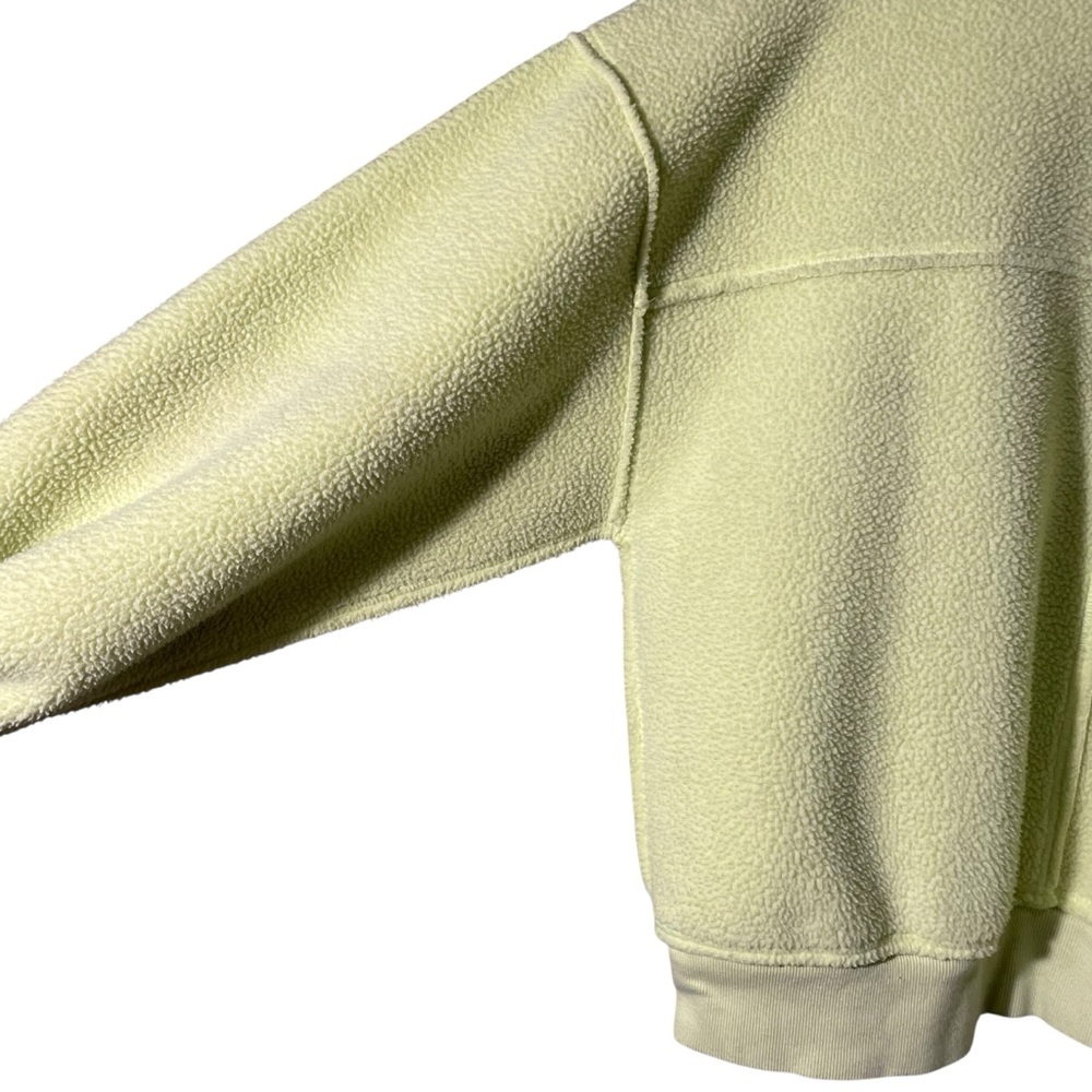 Pilcro Light Neon Green Fleece Crew Neck Sweater - Picture 8 of 9